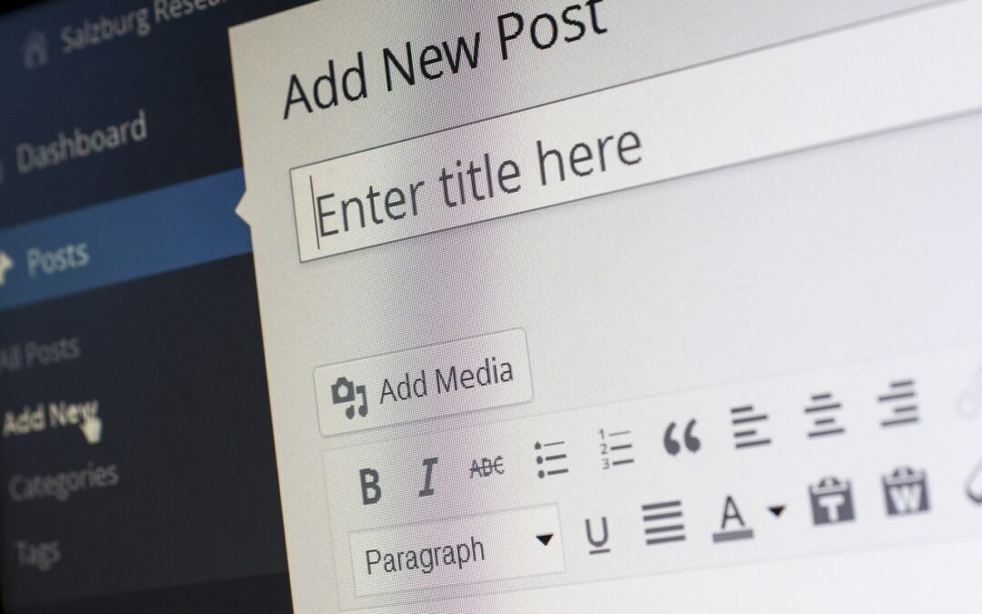 This is where posts in WordPress can be edited.