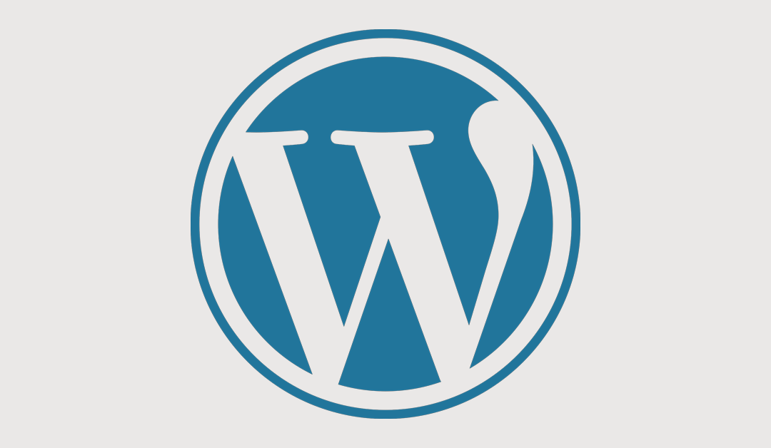 WordPress logo with a light grey background.