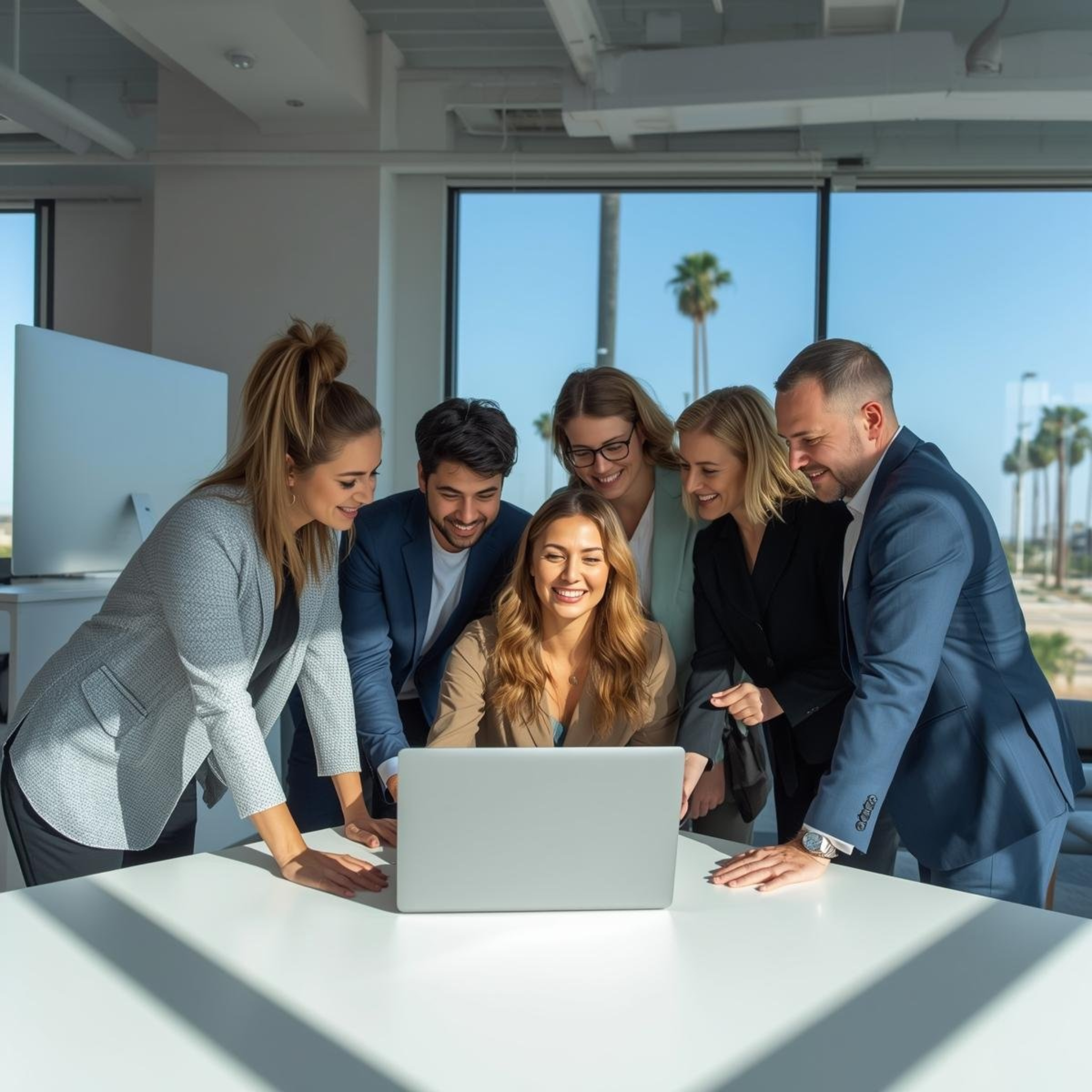 OC Web Design – Leading Orange County Web Design and SEO Experts Orange County web design team collaborating on a website project in a modern office, representing OC Web Design’s professional digital marketing and SEO services.